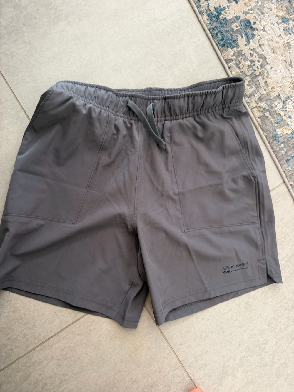 Abercrombie & Fitch boys  Gray Drawstring Active Shorts